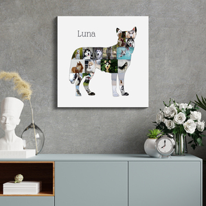 Create Your Own Husky Photo Collage - Personalized Gift for Dog Lovers