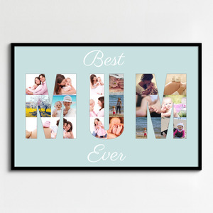 Create a "Best Mum Ever" Photo Collage Gift for Mother's Day