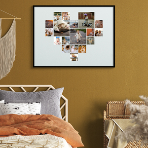 Create Your Heart-Shaped Child Photo Collage on Acrylic