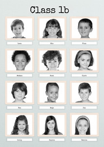 Create Your Own Retro Black & White Class Photo Collage