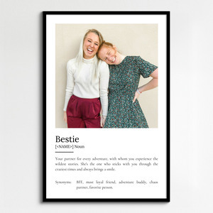 Create a Personalized 'Bestie' Definition Poster with Your Photos