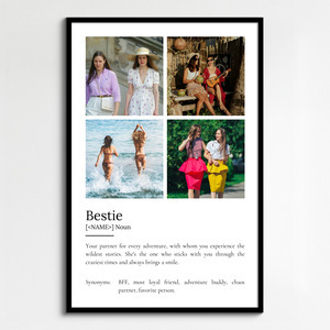 Create a Personalized 'Bestie' Definition Poster with Your Photos