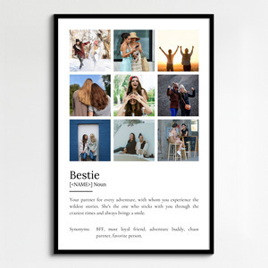 Create a Personalized 'Bestie' Definition Poster with Your Photos