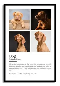 Personalize Your Dog Definition Poster – Cherish Every Adventure & Smile