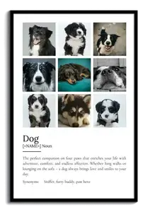 Personalize Your Dog Definition Poster – Cherish Every Adventure & Smile