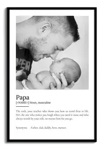 Personalized "Papa" Definition Poster - Create Your Unique Gift