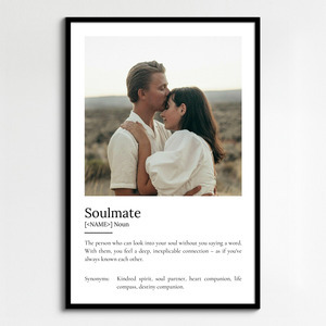 Create Your Own Soulmate Definition Poster – Personalize with Photos and Text