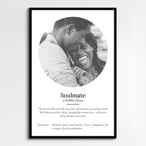 Create Your Own Soulmate Definition Poster – Personalize with Photos and Text