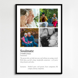 Create Your Own Soulmate Definition Poster – Personalize with Photos and Text