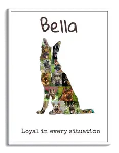 Create Your Own German Shepherd Photo Collage - Personalize Your Memory