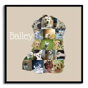 Create Your Personalized Havanese Photo Silhouette Collage Keepsake