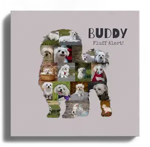 Create Your Maltese Photo Collage - Personalize with Your Pup's Photos and Text