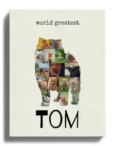 Create Your Pomeranian Photo Collage: Personalize with 15-20 Pics & Text