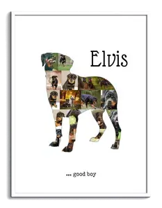 Create Your Rottweiler Photo Collage – Personalized Dog Lover Gift
