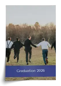 Create Your Graduation Photo Collage with Custom Year, School & Motto