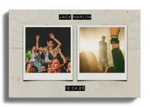 Concert Photo Collage with Custom Text