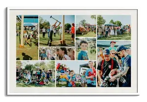 Club Event Photo Collage with Custom Text
