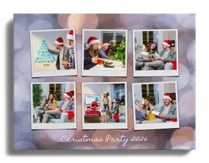 Create Your Corporate Christmas Party Photo Collage Poster