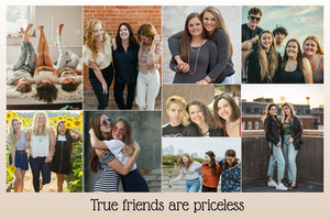 Celebrate Your Friendship: Custom Photo Collage with Inspirational Quote