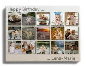 Create a Birthday Acrylic Photo Grid for Lena-Marie