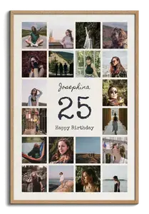 Number 25 Photo Collage - Create yours for 25th anniversary, birthday, work anniversary