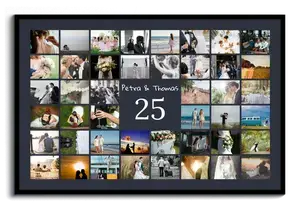 Number 25 Photo Collage - Create yours for 25th anniversary, birthday, work anniversary