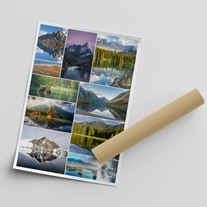 Landscape Photo Collage Print - Design Yours: Beaches, Sunsets, Lakes & Snowy Peaks Landscape Photo Collage Print - Design Yours: Beaches, Sunsets, Lakes & Snowy Peaks