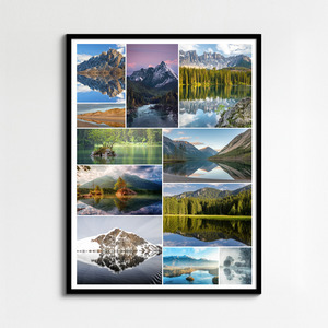 Landscape Photo Collage Print - Design Yours: Beaches, Sunsets, Lakes & Snowy Peaks Landscape Photo Collage Print - Design Yours: Beaches, Sunsets, Lakes & Snowy Peaks