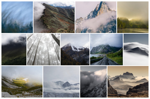 Premium Weather Photo Collage Prints - Create your fog & thunderstorm landscapes Premium Weather Photo Collage Prints - Create your fog & thunderstorm landscapes