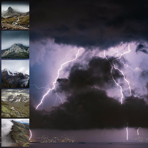 Premium Weather Photo Collage Prints - Create your fog & thunderstorm landscapes Premium Weather Photo Collage Prints - Create your fog & thunderstorm landscapes