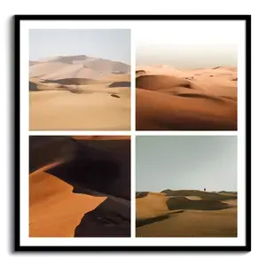 Design Your Nature Photo Collage Premium Print: Desert Dunes, Glaciers & Ice Caves