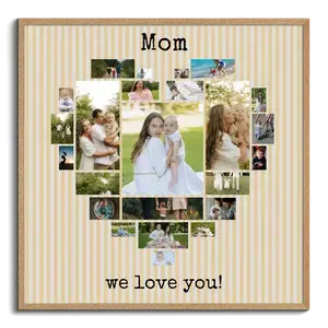 Create a Heart Collage for Mom - Personalize "We Love You" Tribute