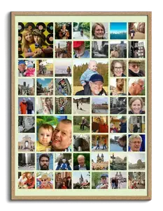 Create Your Family Photo Collage - Personalize with Text & Colors!