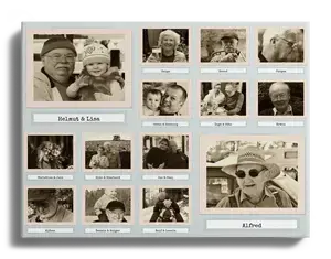 Create Your Retro-Style Sepia Polaroid Photo Collage with Personal Touch