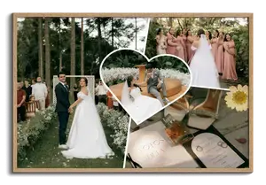 Create Your Wedding Scrapbook Collage Poster