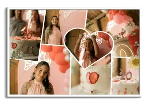 Create Your Favorite Moments Scrapbook Photo Collage Clean Style