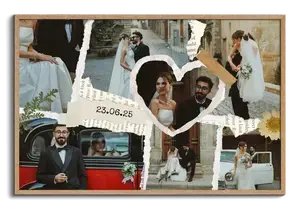 Wedding Scrapbook Photo Collage