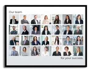 Team Portrait Collage – Classic Grid Layout