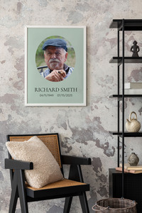 Create a Custom Memorial Portrait Plaque - Personalize with Love