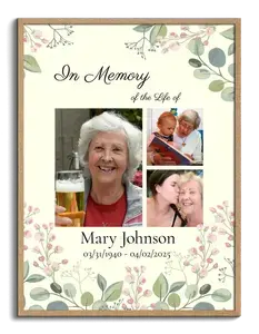 Create a Memorial Canvas: Cherish the Life and Moments