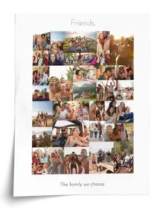 Dynamic Friends Wild Photo Collage Portrait