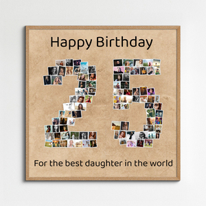 Create a 25-Numbers Photo Collage for Anniversaries or Celebrations