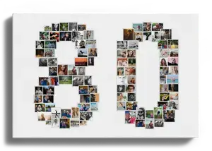 Create a Stunning 80th Birthday Photo Collage with Your Memories
