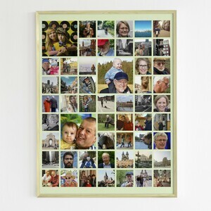 Create Your Family Photo Collage - Personalize with Text & Colors!