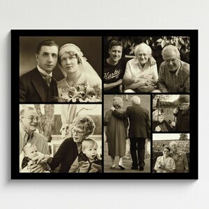 Create Your Vintage Sepia Photo Collage – Perfect for Anniversaries & Couples!