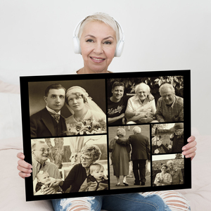 Create Your Vintage Sepia Photo Collage – Perfect for Anniversaries & Couples!