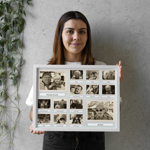 Create Your Retro-Style Sepia Polaroid Photo Collage with Personal Touch