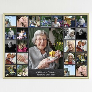 Create Your Personalized Memorial Photo Collage - 24 Memories in Tribute