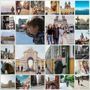 Create Your Custom Travel Photo Collage on Alu-Dibond