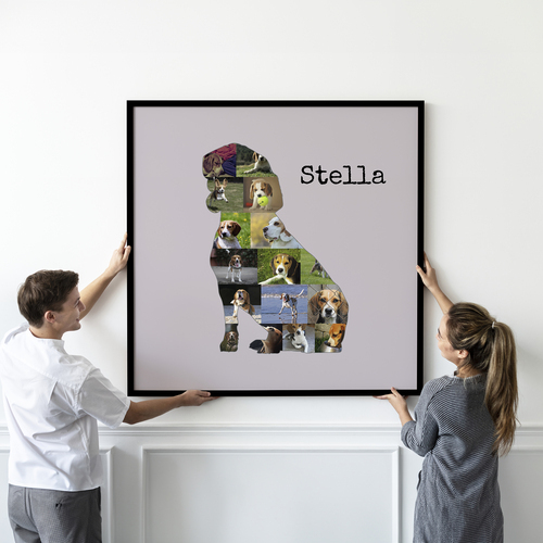 Create Your Custom Beagle Photo Collage - Perfect Gift for Dog Lovers!